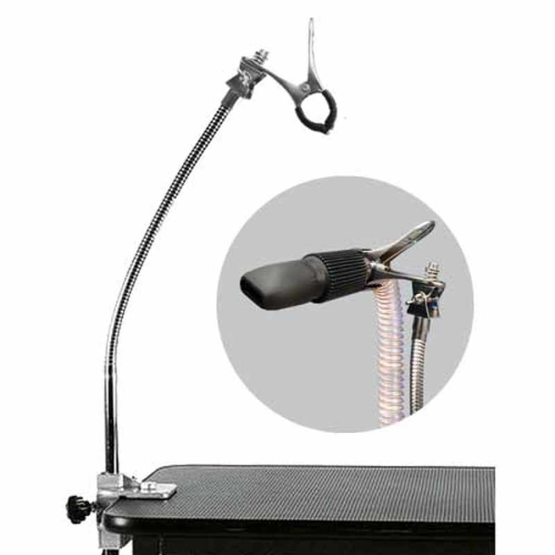 အိမ်မွေးတိရိစ္ဆာန်မီးအိမ်အတွက် Table Mount Flexible Support Arm သည် Grooming တိကျမှုကို ပိုမိုကောင်းမွန်စေသည်