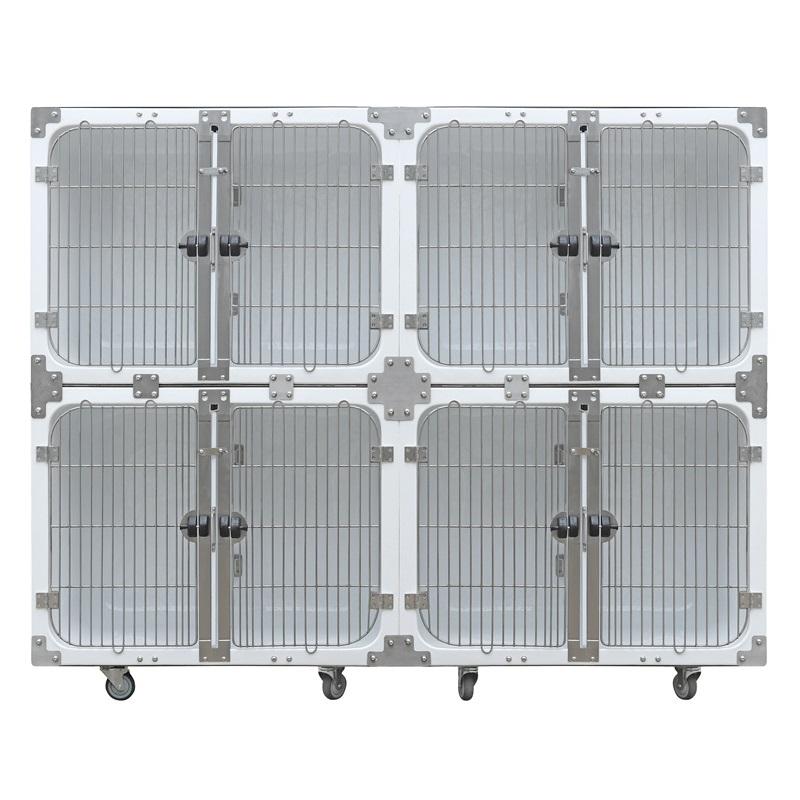 တိရစ္ဆာန်ဆေးကု ရေစိုခံ ဖိုက်ဘာမှန် Modular ခွေးလှောင်အိမ်